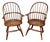 1980s Fredrick Duckloe Sack Back Windsor Chairs, a Pair For Sale