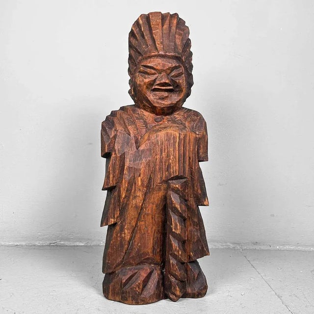Taisho God of Protection Inami Woodcarving, Japan., 1920s For Sale - Image 9 of 9