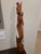 Wood Vintage Mid-Century Balinese Modernist 23.5-Inch Temple Maiden With Lotus For Sale - Image 7 of 12