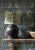 English Morris & Co Pimpernel Wallpaper in Cobalt/Mineral - a Sample For Sale - Image 3 of 3
