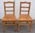 1900 - 1909 Set of Four Plank Seat Ladderback Chairs For Sale - Image 5 of 12