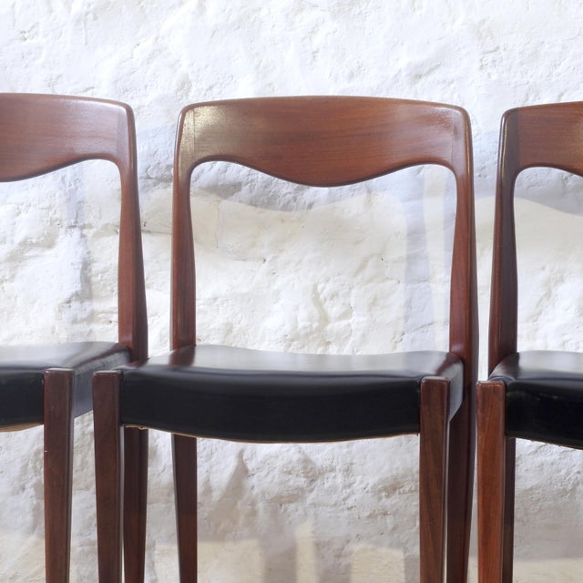 Mid-Century Modern Scandinavian Style Dining Chairs, France, 1960s, Set of 4 For Sale - Image 3 of 17