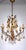 Gilded Metal and Murano Glass Drop Chandelier, 1940s For Sale - Image 4 of 12