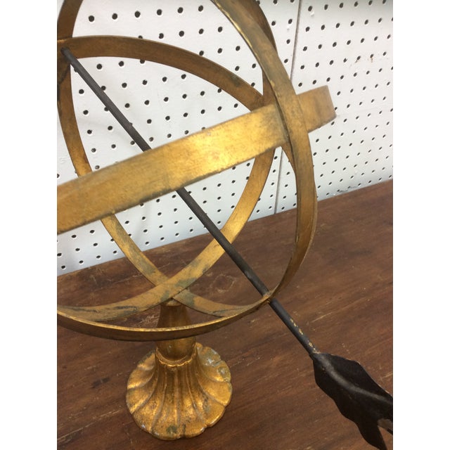 Italian Gilt Metal Armillary For Sale - Image 4 of 8