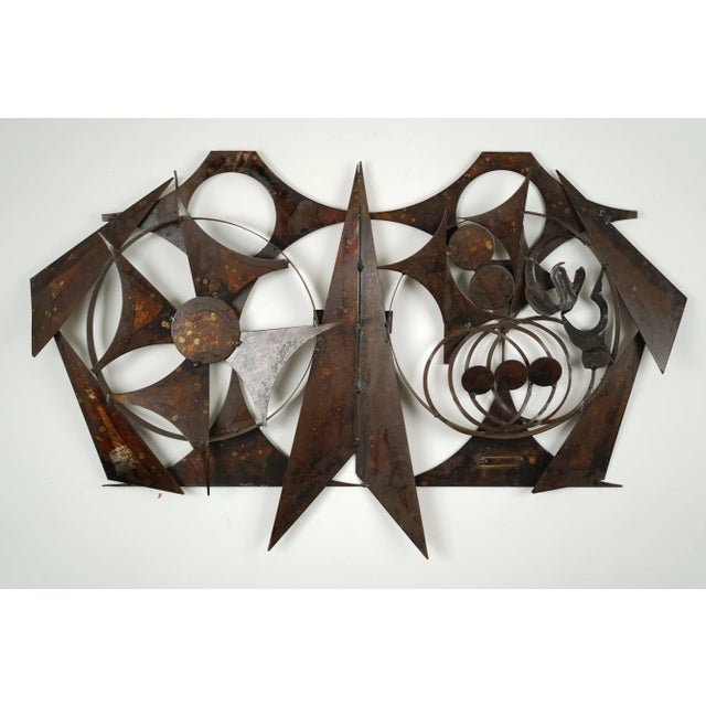 Industrial Mid-Century Wall Sculpture by Henrik Horst For Sale - Image 3 of 4