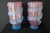 Mid-Century Modern Large Pink and Iridescent Turquoise Murano Glass Vases by Gino Cenedese, 1980s, Set of 2 For Sale - Image 3 of 18