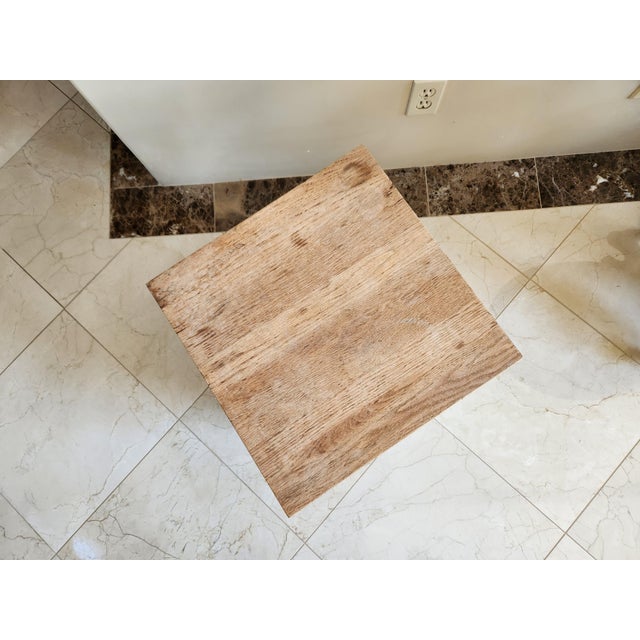 Striking Rustic Pyramid Wooden Chest - Versatile Modern Accent For Sale - Image 10 of 10