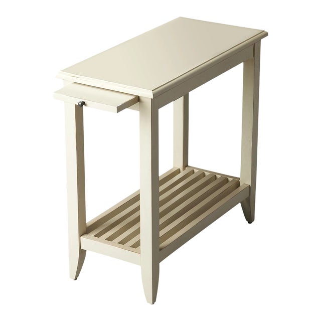 Irvine Side Table, White For Sale