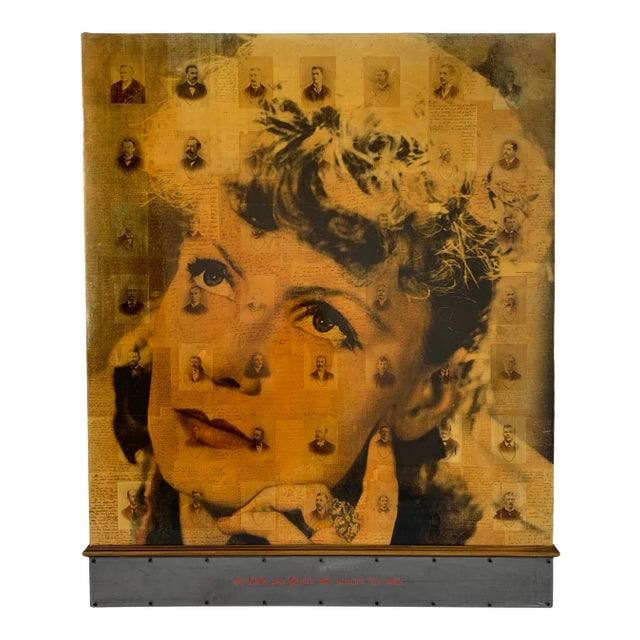 Ben Freeman Mixed Media Collage of Antique Photographs and Letters For Sale