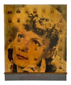 Ben Freeman Mixed Media Collage of Antique Photographs and Letters