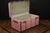 Pink Curved Mail Trunk, 1920s, in Very Good conditions. Designed 1920 to 1949