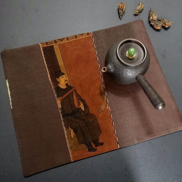 Handcrafted Xiangyunsha Tea Mat Set- 3 Pieces For Sale - Image 6 of 6