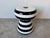 Sculpture Materials Gervasoni “InOut” Black and White Striped Champagne Cork Side Table by Paola Navone/ Sold For Sale - Image 7 of 12