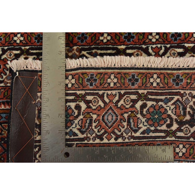 Fine Bidjar Rug 2’10” X 4’11” Red Wool Traditional Hand-Knotted Carpet For Sale - Image 12 of 12