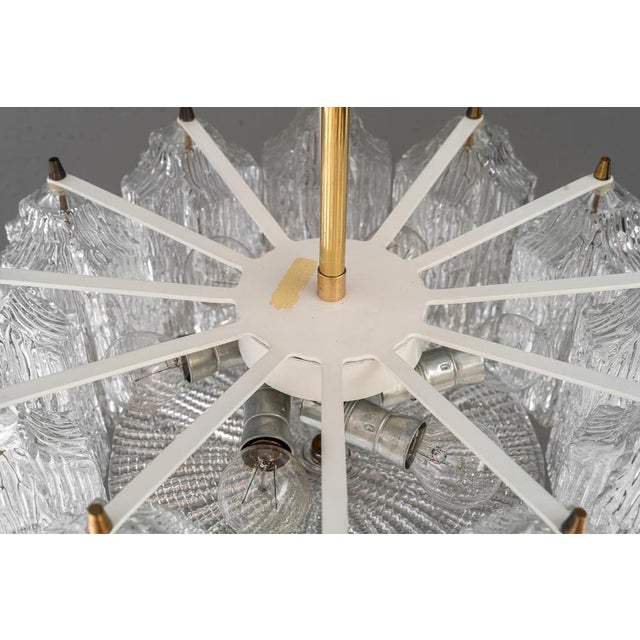 Ice Glass Chandelier from Kalmar Leuchten, 1950s For Sale - Image 4 of 18