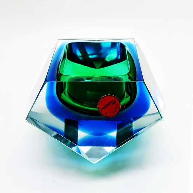 Vintage Italian Ashtray in Murano Glass by Flavio Poli for Seguso, 1960s For Sale - Image 3 of 9