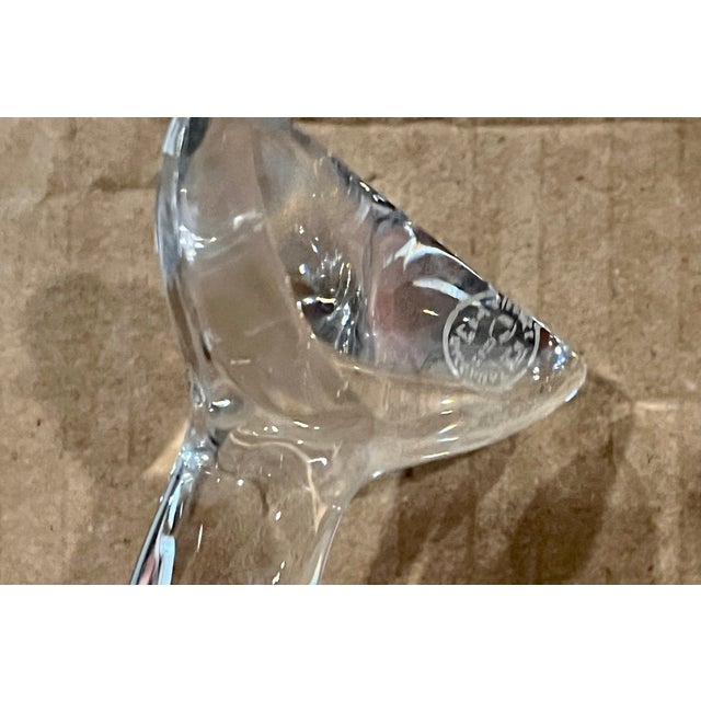 1980s Baccarat Crystal France Playful Dolphins - Set of 3 For Sale - Image 13 of 14