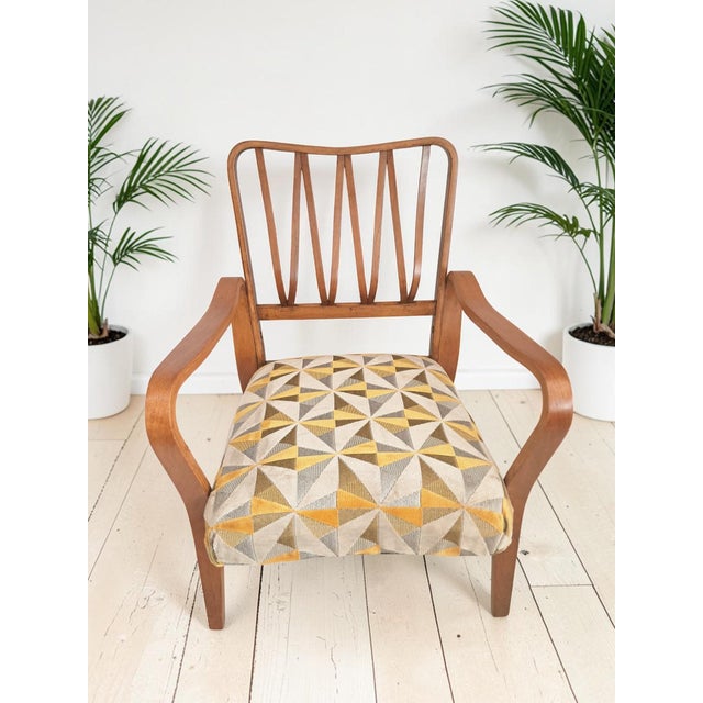 Mid-Century Modern Linden Armchair, 1950s For Sale - Image 10 of 17