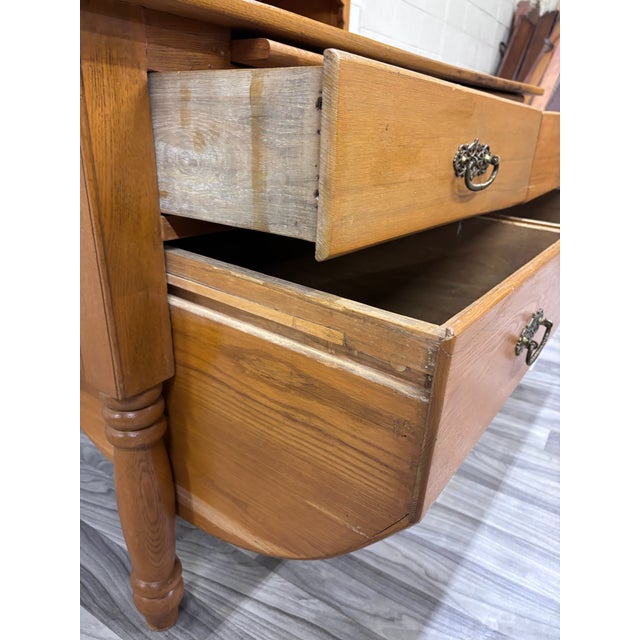 Antique Victorian Possum Belly Baker’s Cabinet With Eagle Crest For Sale - Image 10 of 18
