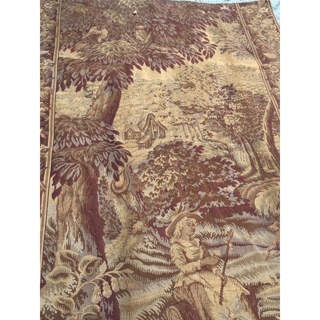 Antique French Aubusson Jacquard Tapestry Panel, 1920s For Sale - Image 15 of 18