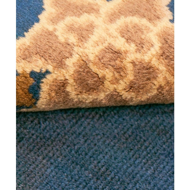 Chinese Antique Chinese Peking Rug With Floral Medallion, 3' × 4'9" For Sale - Image 3 of 3