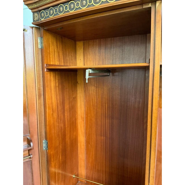 Brown Antique Italian Neoclassical Style Armoire For Sale - Image 8 of 18