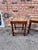 This is an excellent pair stools with the original rush seats. It has detailed turned legs and stretcher bar for...