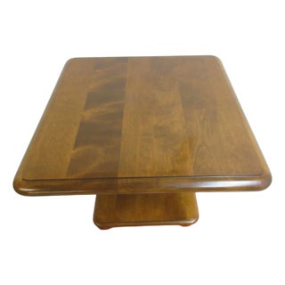 Vintage Ethan Allen Nutmeg Heirloom Pedestal Lamp End Table Side For Sale