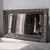 vintage Gold Tone Dresser Vanity Mirror Tray Filigree Frame ,Velvet Base. Filigree frame tray with feet. 10”x15”.....