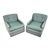 MCM Carr & Company Lounge Chairs Swivel Low Profile Pair For Sale