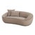 2020s Jenny Taupe Faux Mohair Loveseat For Sale - Image 5 of 8