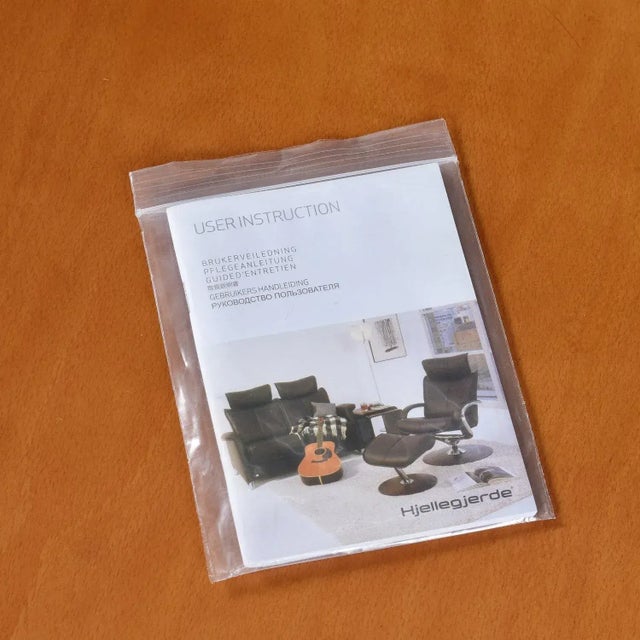 Fjords Amsterdam Brown Leather Scandinavian Storage Bench and Coffee Table For Sale - Image 12 of 12