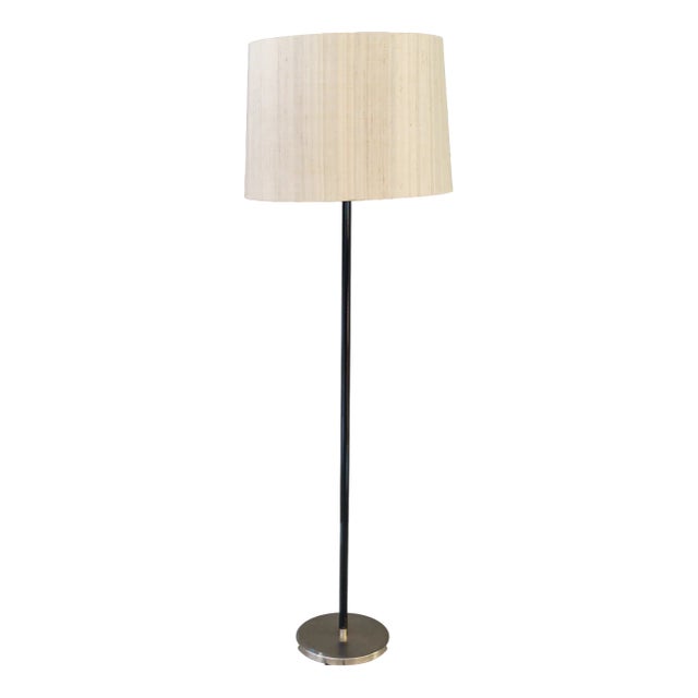 Adjustable Floor Lamp with Fabric Shade by J. T. Kalmar, Vienna, 1950s For Sale