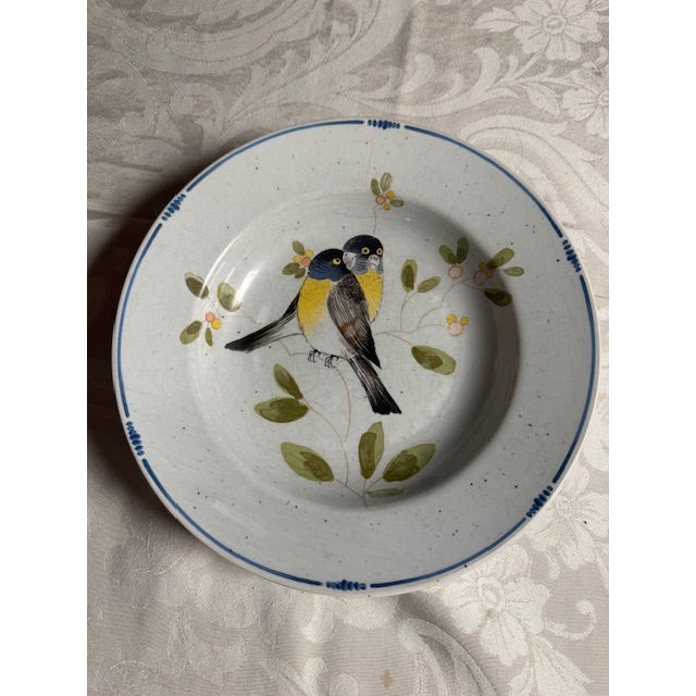Fitz and Floyd 1980s Fitz& Floyd "Ouiseau" Rimmed Pasta Bowls. Set of 5 For Sale - Image 4 of 6
