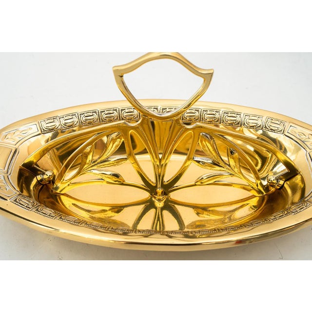 Jugendstil Brass Centerpiece, 1907 For Sale - Image 9 of 10