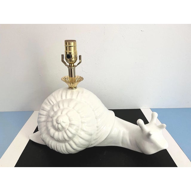 Mid Century Italian Snail Lamp For Sale - Image 13 of 18
