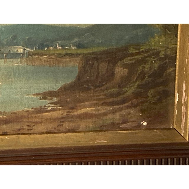 Americraft African-American Celebrated 19th-Century Landscape Ohio River Valley Landscape by Prominent Painter Robert S. Duncanson (1821-1872), For Sale - Image 4 of 12