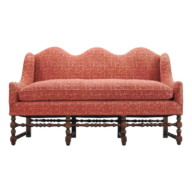 English William and Mary Baroque Style Camel Hump Back Settee For Sale