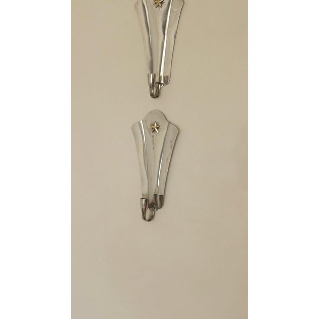 Mid-Century Swedish Pewter Sconces, Set of 2 For Sale - Image 15 of 18