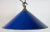 Industrial Blue Enamel Factory Pendant Lamp, 1950s For Sale - Image 6 of 17