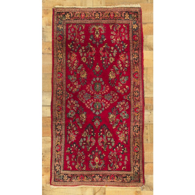Vintage Persian Sarouk Rug - 02'07 X 04'11 For Sale - Image 9 of 9