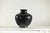 Charcoal Glazed Ceramic Vase with Rounded Belly and Flared Neck For Sale - Image 12 of 12