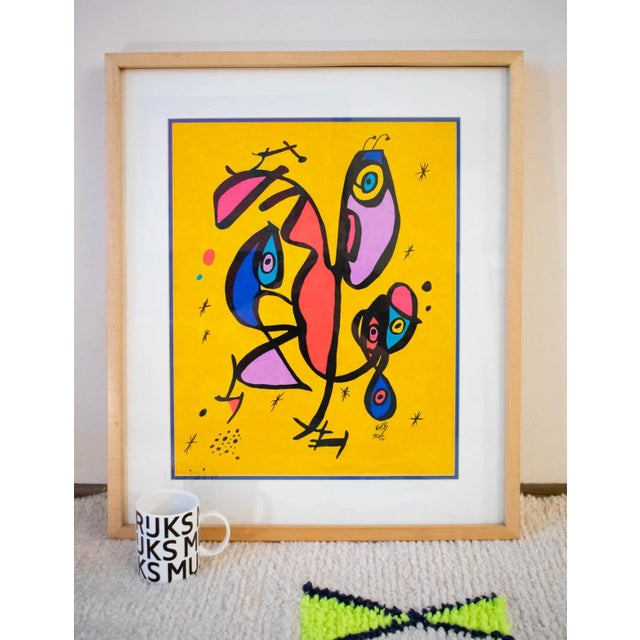 Lawrence "Larry" Volk (American/California, 1951) This is original artwork - mixed media on paper; signed "Volk 90©" Volk...