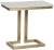 Contemporary NOIR Alonzo Side Table in Antique Brass, Metal and Quartz For Sale - Image 3 of 3
