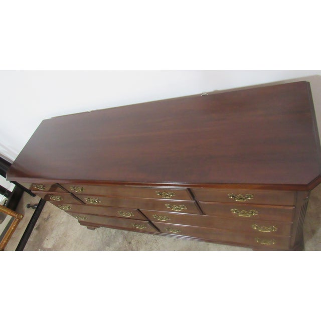 Ethan Allen 1980s Ethan Allen Georgian Court Dresser Cherry Designer For Sale - Image 4 of 11