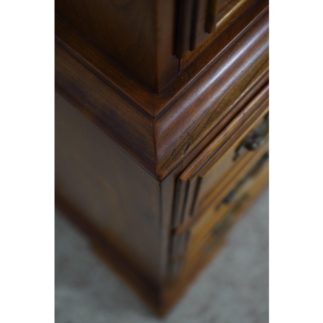 1950s Stickley Anniversary Edition Cherry Tallboy 8 Drawer High Chest For Sale - Image 10 of 18