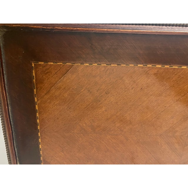 1920s 1920s French Louis XVI Style Ormolu Side Table With a Drawer and Inlay For Sale - Image 5 of 5