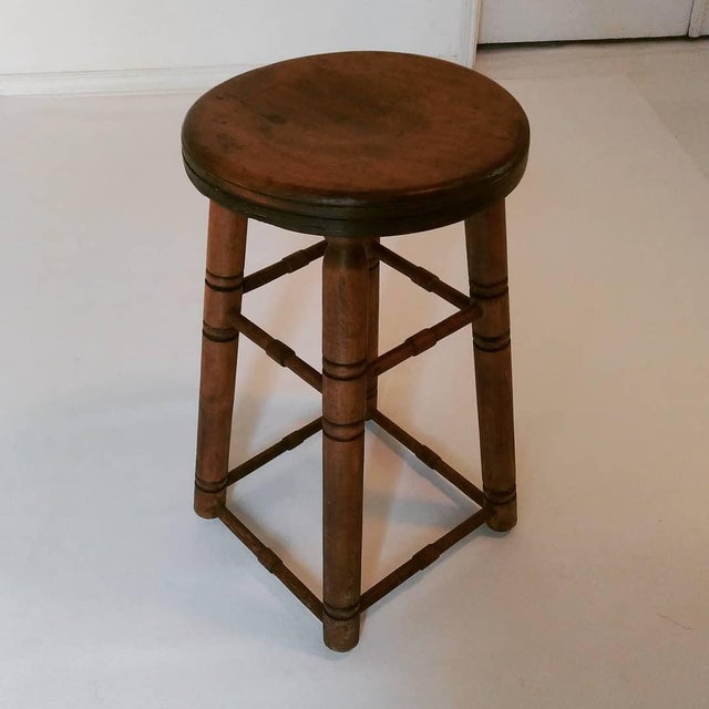 Vintage Farm Pine Bar Stool Chairish