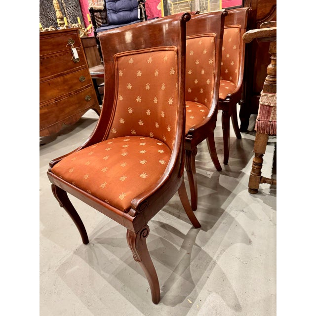 Set of 6 Empire-Style Dining Chairs For Sale - Image 9 of 12