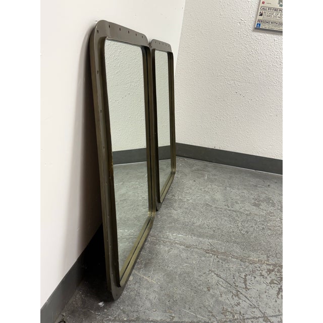 Restoration Hardware Restoration Hardware Teen Pierced Metal Wall Mirrors, Pair For Sale - Image 4 of 12